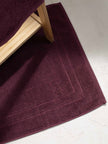 Σετ πετσέτες και χαλάκι μπάνιου homelovers organic 40X66+68X137+50X70 / Purple